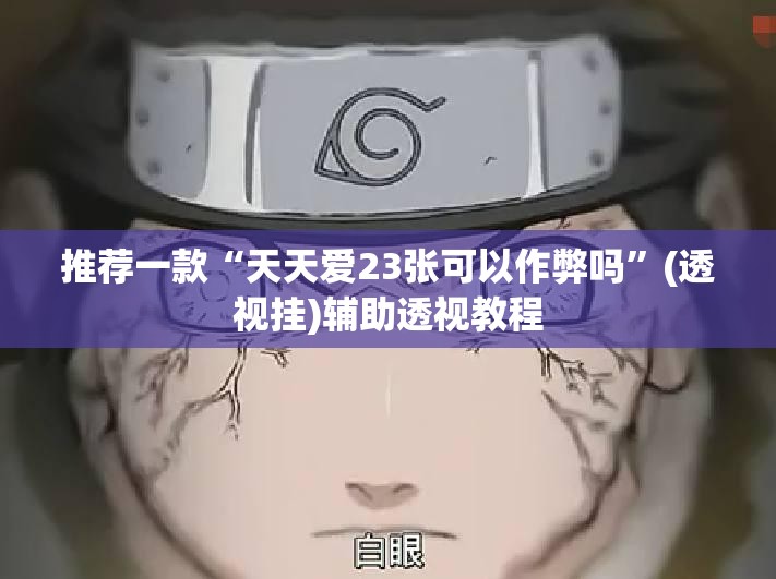 推荐一款“天天爱23张可以作弊吗”(透视挂)辅助透视教程
