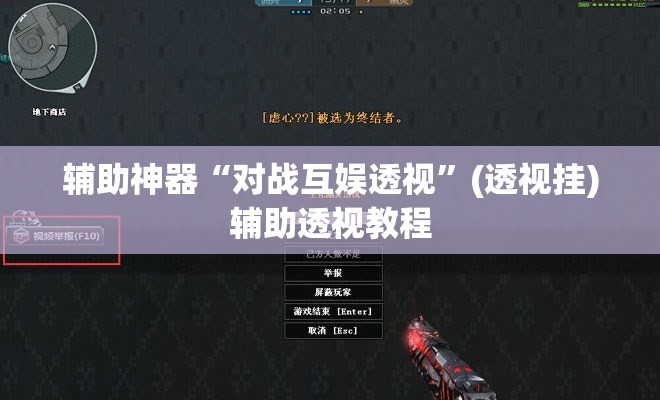 辅助神器“对战互娱透视”(透视挂)辅助透视教程
