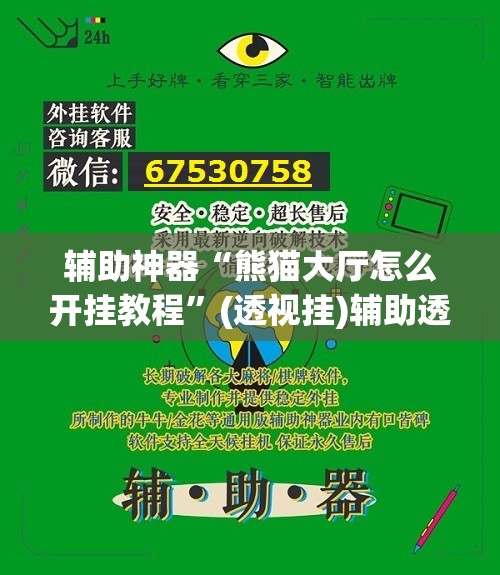 辅助神器“熊猫大厅怎么开挂教程”(透视挂)辅助透视教程
