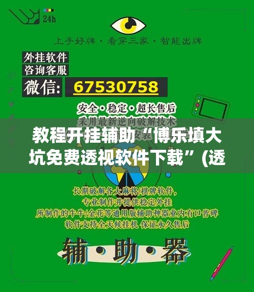 教程开挂辅助“博乐填大坑免费透视软件下载”(透视挂)辅助透视教程