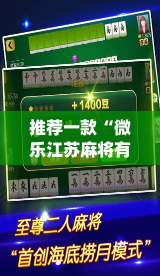 推荐一款“微乐江苏麻将有挂能查出来吗”(透视挂)辅助透视教程