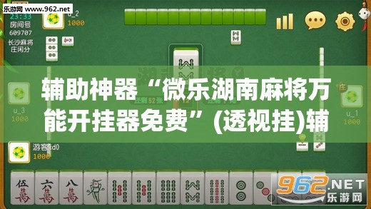 辅助神器“微乐湖南麻将万能开挂器免费	”(透视挂)辅助透视教程
