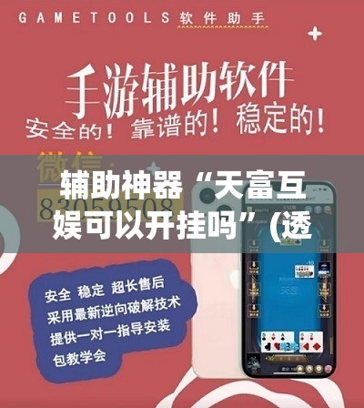 辅助神器“天富互娱可以开挂吗”(透视挂)辅助透视教程