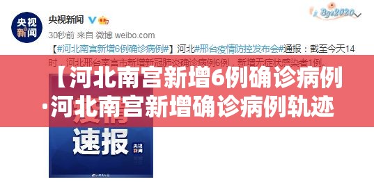 【河北南宫新增6例确诊病例·河北南宫新增确诊病例轨迹】