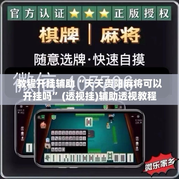 教程开挂辅助“天天贵阳麻将可以开挂吗	”(透视挂)辅助透视教程