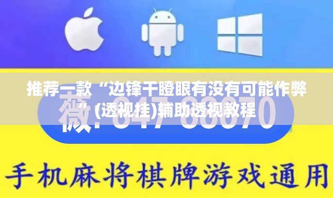 推荐一款“边锋干瞪眼有没有可能作弊”(透视挂)辅助透视教程
