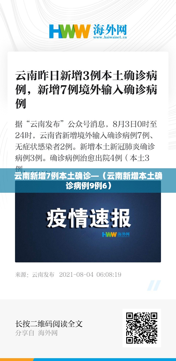 云南新增7例本土确诊—(云南新增本土确诊病例9例6) 云南新增7例本土确诊—(云南新增本土确诊病例9例6)