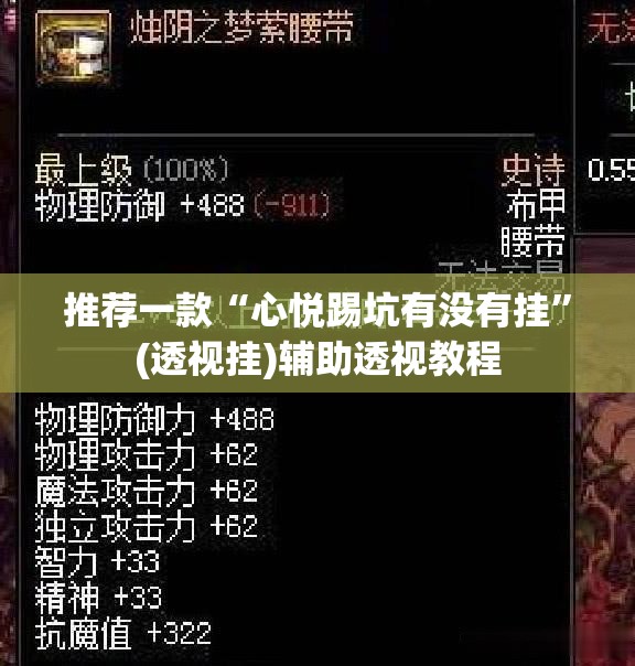 推荐一款“心悦踢坑有没有挂”(透视挂)辅助透视教程