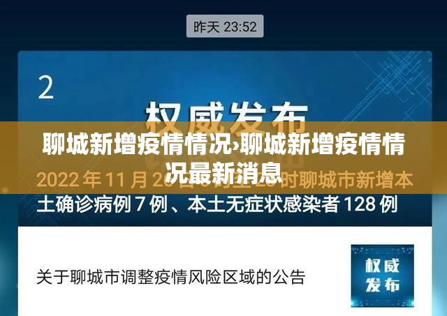 聊城新增疫情情况›聊城新增疫情情况最新消息