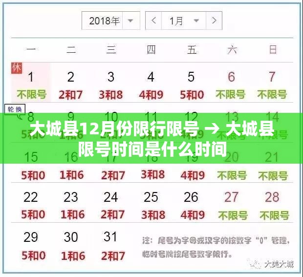 大城县12月份限行限号 → 大城县限号时间是什么时间 大城县12月份限行限号 → 大城县限号时间是什么时间