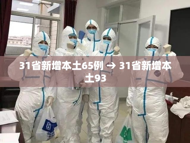 31省新增本土65例 → 31省新增本土93