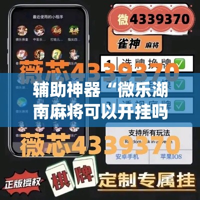 辅助神器“微乐湖南麻将可以开挂吗	”(透视挂)辅助透视教程