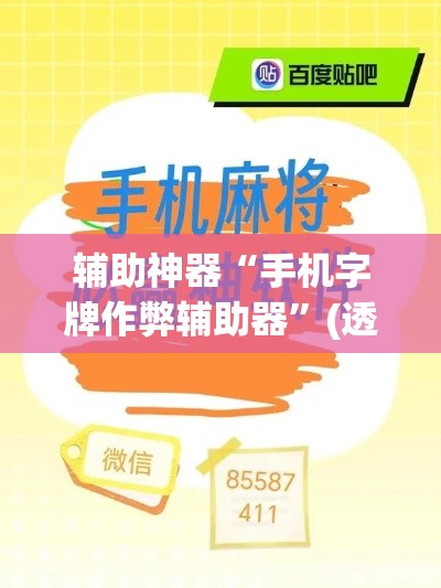 辅助神器“手机字牌作弊辅助器”(透视挂)辅助透视教程