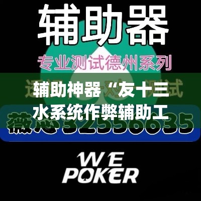 辅助神器“友十三水系统作弊辅助工具	”(透视挂)辅助透视教程