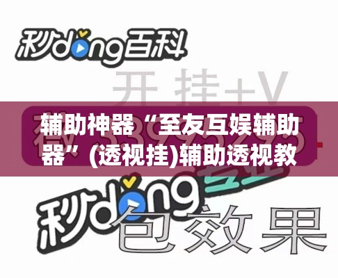 辅助神器“至友互娱辅助器”(透视挂)辅助透视教程