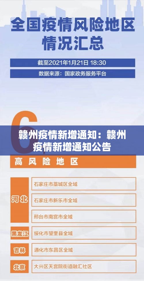 赣州疫情新增通知:赣州疫情新增通知公告 赣州疫情新增通知:赣州疫情新增通知公告