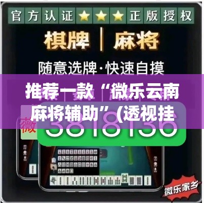 推荐一款“微乐云南麻将辅助”(透视挂)辅助透视教程