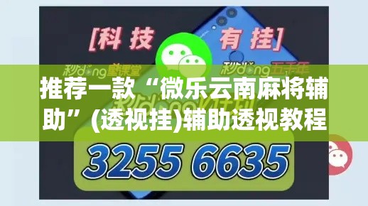 推荐一款“微乐云南麻将辅助”(透视挂)辅助透视教程