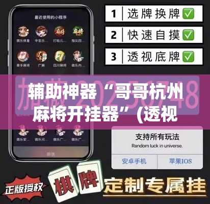 辅助神器“哥哥杭州麻将开挂器	”(透视挂)辅助透视教程