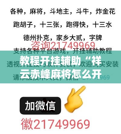教程开挂辅助“祥云赤峰麻将怎么开挂	”(透视挂)辅助透视教程