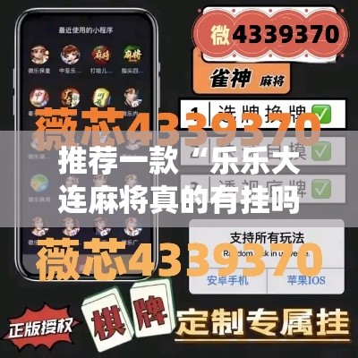 推荐一款“乐乐大连麻将真的有挂吗”(透视挂)辅助透视教程