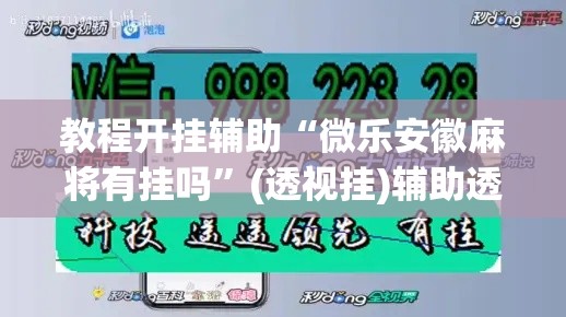 教程开挂辅助“微乐安徽麻将有挂吗”(透视挂)辅助透视教程
