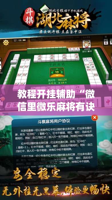 教程开挂辅助“微信里微乐麻将有诀窍”(透视挂)辅助透视教程