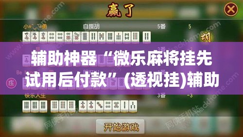 辅助神器“微乐麻将挂先试用后付款	”(透视挂)辅助透视教程