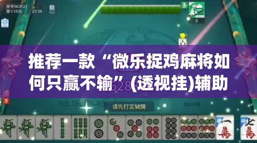 推荐一款“微乐捉鸡麻将如何只赢不输”(透视挂)辅助透视教程