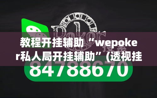 教程开挂辅助“wepoker私人局开挂辅助	”(透视挂)辅助透视教程