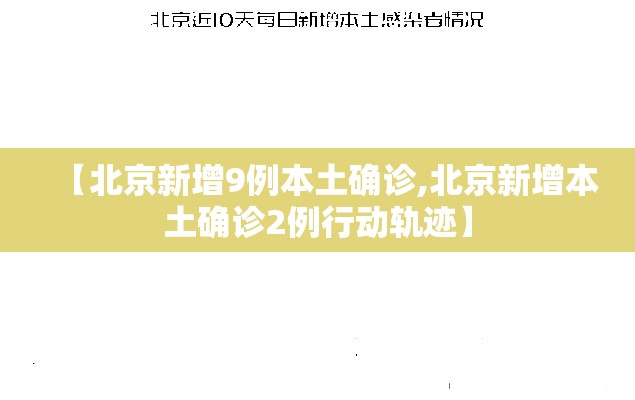 【北京新增9例本土确诊,北京新增本土确诊2例行动轨迹】 【北京新增9例本土确诊,北京新增本土确诊2例行动轨迹】