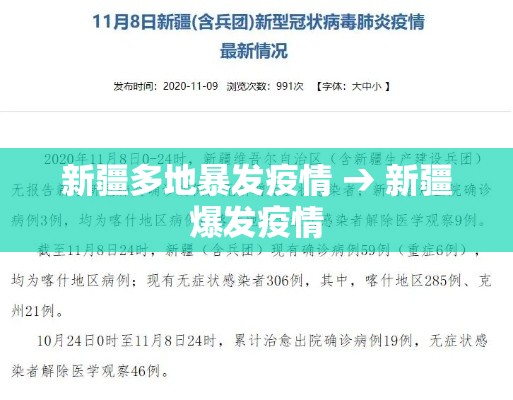 新疆多地暴发疫情 → 新疆爆发疫情 新疆多地暴发疫情 → 新疆爆发疫情