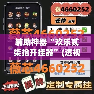 辅助神器“欢乐贰柒拾开挂器”(透视挂)辅助透视教程