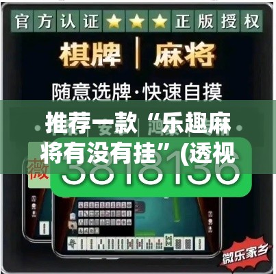推荐一款“乐趣麻将有没有挂	”(透视挂)辅助透视教程