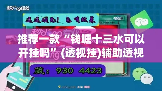 推荐一款“钱塘十三水可以开挂吗”(透视挂)辅助透视教程
