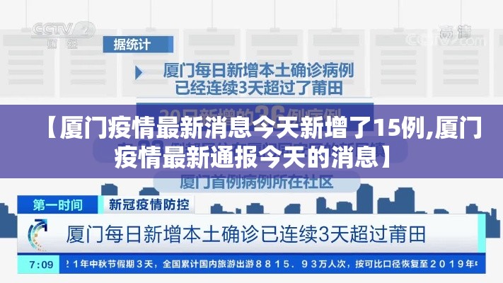 【厦门疫情最新消息今天新增了15例,厦门疫情最新通报今天的消息】