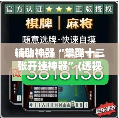 辅助神器“掌酷十三张开挂神器”(透视挂)辅助透视教程
