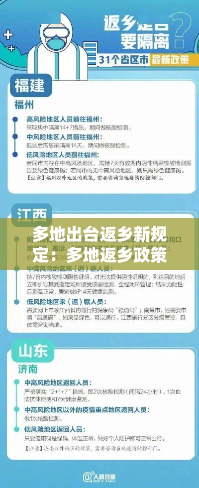 多地出台返乡新规定：多地返乡政策最新变化