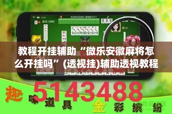 教程开挂辅助“微乐安徽麻将怎么开挂吗”(透视挂)辅助透视教程