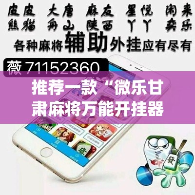 推荐一款“微乐甘肃麻将万能开挂器”(透视挂)辅助透视教程