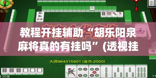 教程开挂辅助“胡乐阳泉麻将真的有挂吗”(透视挂)辅助透视教程