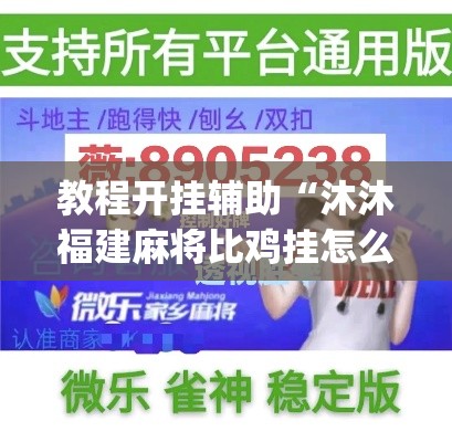 教程开挂辅助“沐沐福建麻将比鸡挂怎么安装	”(透视挂)辅助透视教程