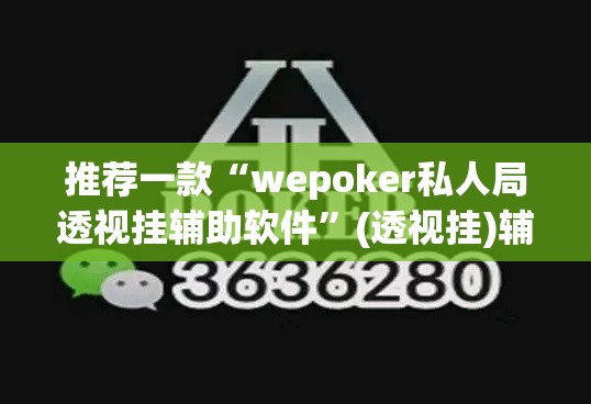 推荐一款“wepoker私人局透视挂辅助软件	”(透视挂)辅助透视教程