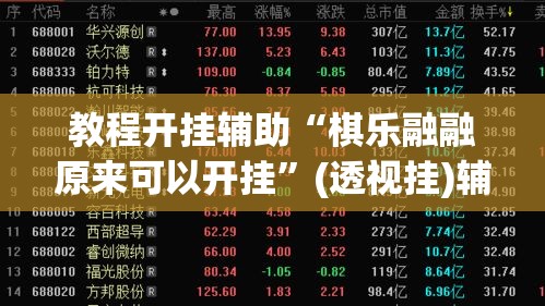 教程开挂辅助“棋乐融融原来可以开挂”(透视挂)辅助透视教程