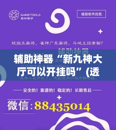 辅助神器“新九神大厅可以开挂吗	”(透视挂)辅助透视教程