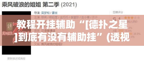 教程开挂辅助“[德扑之星]到底有没有辅助挂”(透视挂)辅助透视教程