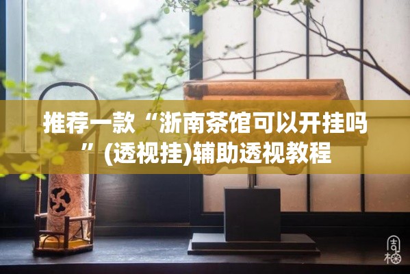推荐一款“浙南茶馆可以开挂吗”(透视挂)辅助透视教程