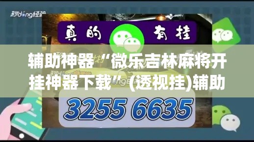 辅助神器“微乐吉林麻将开挂神器下载”(透视挂)辅助透视教程