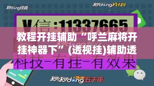 教程开挂辅助“呼兰麻将开挂神器下”(透视挂)辅助透视教程