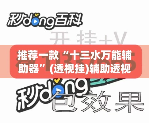 推荐一款“十三水万能辅助器	”(透视挂)辅助透视教程